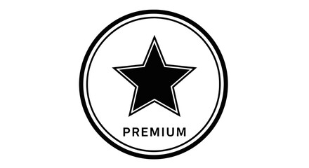 Fototapeta premium Premium quality star stamp symbol.
