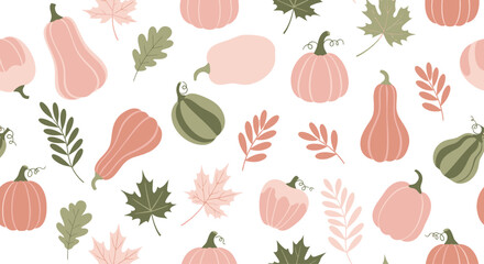 Colorful illustration of various squash. © winih