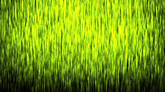Animated TV static with green pixel distortion and flickering digital noise. Glitchy bad signal effect perfect for cyberpunk visuals, transitions, error screens and VFX projects.