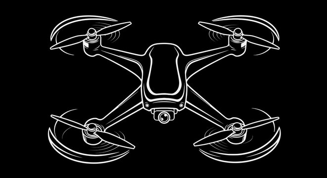Drone Aerial Vehicle Quadcopter Design.