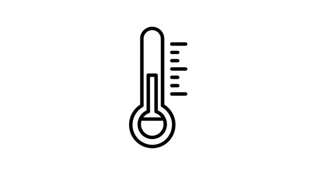 Thermometer with rising temperature levels.