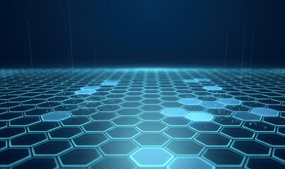 Fototapeta premium High Speed Binary Data Flow and Digital Highway with Motion Blur and Copy Space