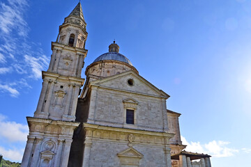 Naklejka premium Montepulciano, la Chiesa o Santuario della Madonna di San Biagio, Val d'Orcia, Toscana