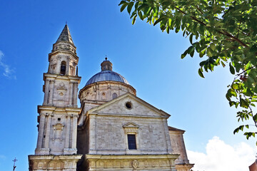 Naklejka premium Montepulciano, la Chiesa o Santuario della Madonna di San Biagio, Val d'Orcia, Toscana