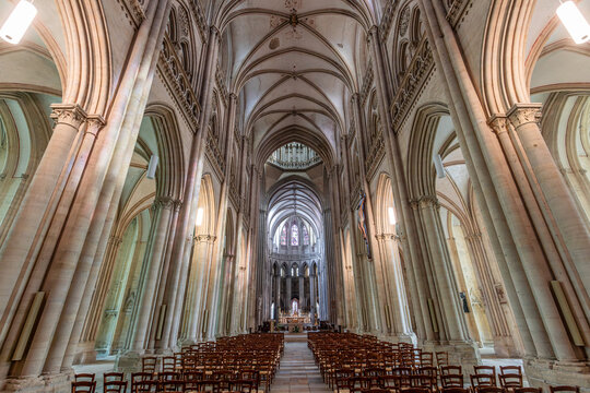 Cathedral of Our Lady, Coutances, France, interiors