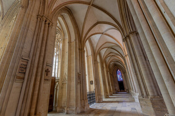Obraz premium Cathedral of Our Lady, Coutances, France, interiors