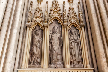 Fototapeta premium Cathedral of Our Lady, Coutances, France, interiors