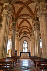 Naklejka premium Pienza, interno della Cattedrale di Santa Maria Assunta, Siena, Val d'Orcia, Toscana