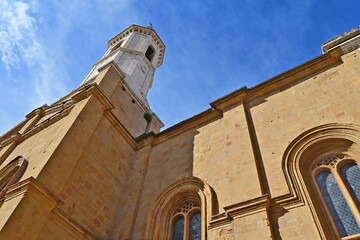 Naklejka premium Pienza, il Duomo di Pienza o Cattedrale di Santa Maria Assunta, Siena, Val d'Orcia, Toscana