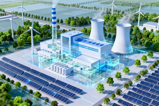 Smart Hybrid Renewable Energy Power Plant with Solar and Wind Facilities