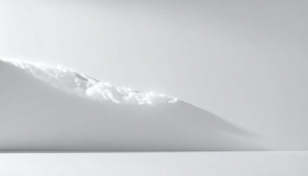 minimalist mountain silhouette with soft gradient lighting and cloud shadow effect