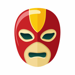 Obraz premium Vibrant Lucha Libre Mask a Symbol of Mexican Wrestling Culture and Athletic Competition