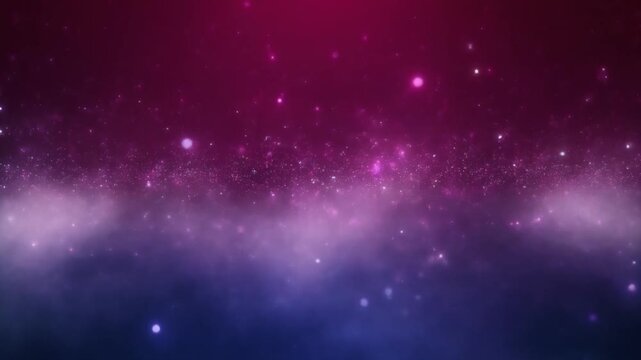 Soft Atmospheric Fog Background with Fuchsia and Blue Light Particles 4k