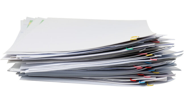 office documents, working papers png, isolated on transparent background, 