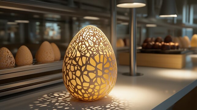 Gigapixel Easter Egg Lamp v2 6x Ornament