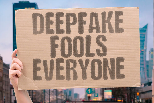 "Deepfake Fools Everyone" Artificial face swapping technology deceives audiences regardless of media literacy. DEEPFAKE. ARTIFICIAL. DECEIVES. AUDIENCES. LITERACY.