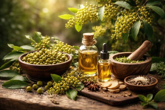 Medicinal and flavoring use of Litsea cubeba plant in natural remedies