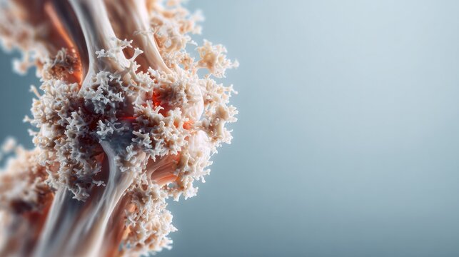 Intricate Biological Structure: A visually stunning, close-up view of a complex biological structure, highlighting its detailed texture, form, and composition against a soft backdrop.