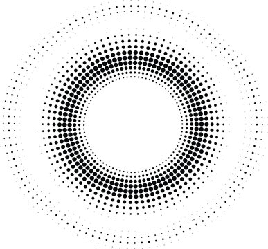 Black and white dotted abstract geometric pattern, seamless texture