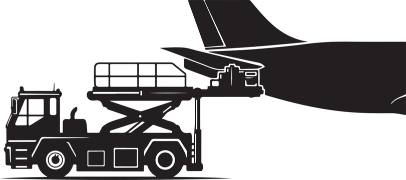 Airplane, aircraft tug, pushback tractor, airport vehicle, transportation, aviation, ground support, vector