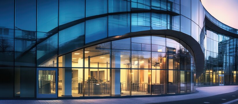 A masterclass in modern design, where flowing curves and golden light redefine the urban landscape.