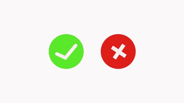 Checkmark button animation with white symbol. Checkmark button confirmation and approval. Checkmark button digital interface graphic on black.