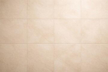 Fototapeta premium Abstract ceramic tile wall backdrop in cream with subtle grain texture