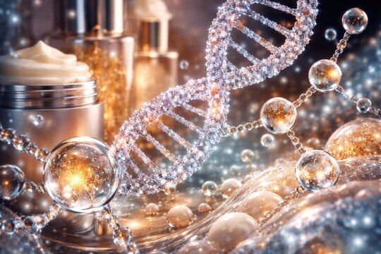 Molecular and chromosomal elements in innovative cosmetic formulations
