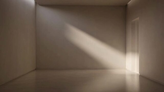empty room with light