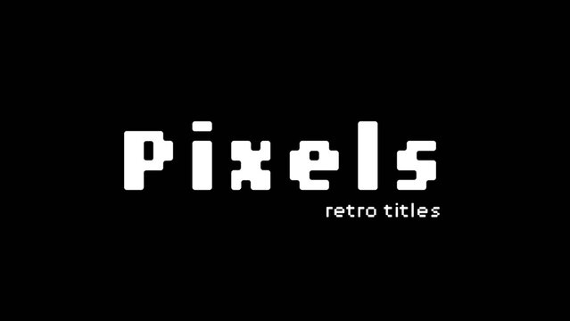 Retro Pixels Titles