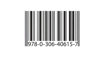 A white outlined barcode with the isbn number 978-0-306-40615-7 displayed in a thin, glowing font against a solid black background