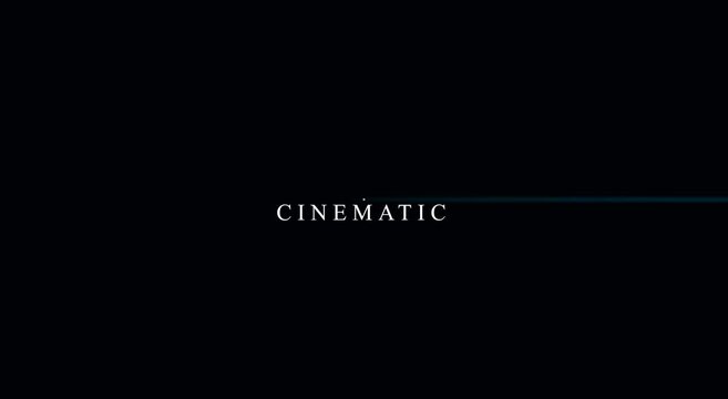 Cinematic text title animation with minimalist motion animation