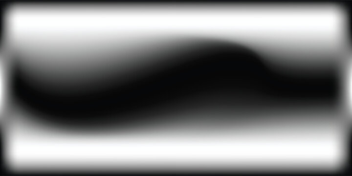 Abstract Black and White Horizontal Gradient Stripes With Soft Vignette Background