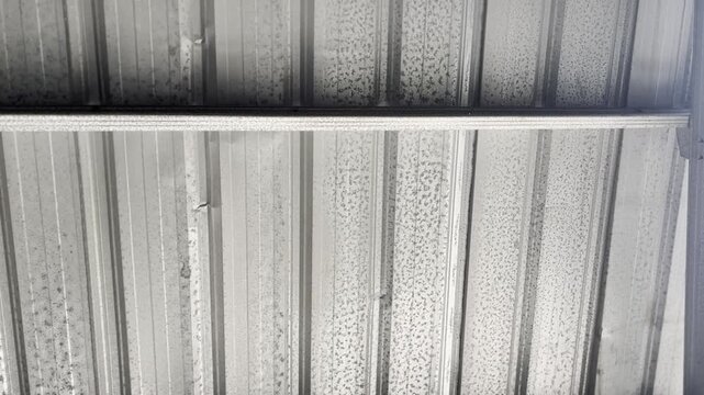 Gritty Silver Galvalume Sheet Texture