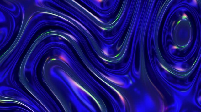 Futuristic Blue Liquid Surface Seamless Loop