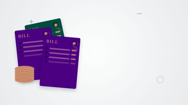Financial Budgeting and Accounting Concept with Calculator Bills Coins and Pencil in Flat Vector Illustration