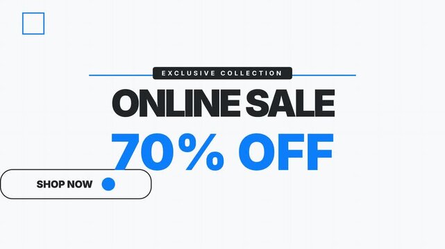 Online Sale Promotion with Exclusive Collection and Discount Offers.