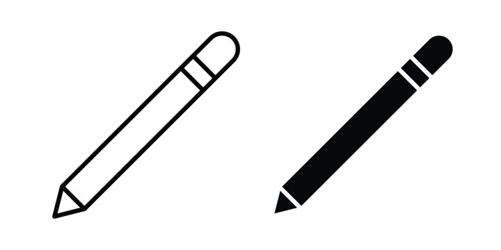Eyeliner icon illustration design vector set in black.