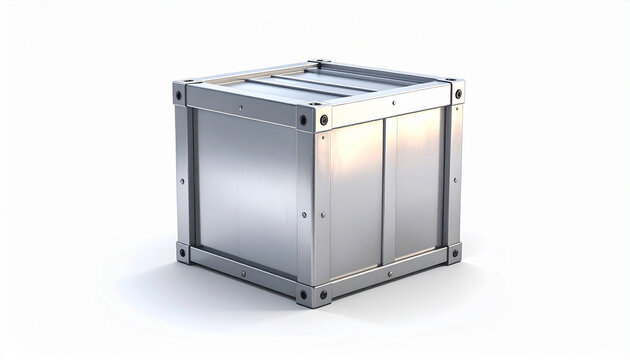 Metallic Storage Box Industrial Design