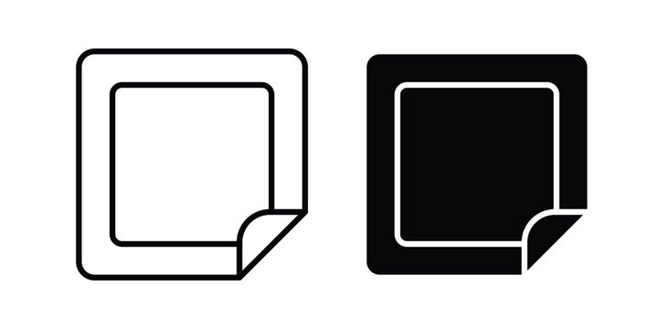 Nicotine patch icon illustration design vector set in black.