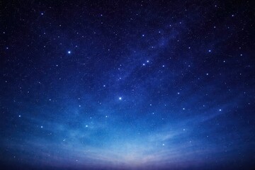 Obraz premium Starry night gradient backdrop in indigo and azure hues with copy space