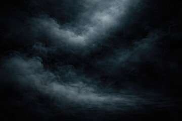 Naklejka premium moody dark background with layered smoke and fog effects