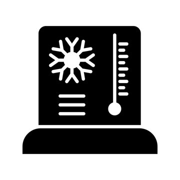 Cryogenic storage icon. Science and biobanking filled symbol. Black and white.