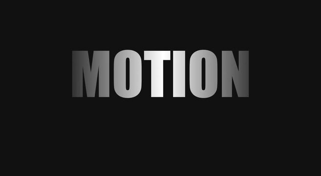 Dynamic motion typography text animation with smooth gradient animation
