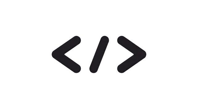 Code Icon Symbol Arrow Angular Slanted