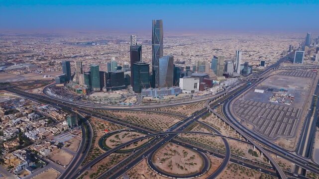 Riyadh Towers Aerial View