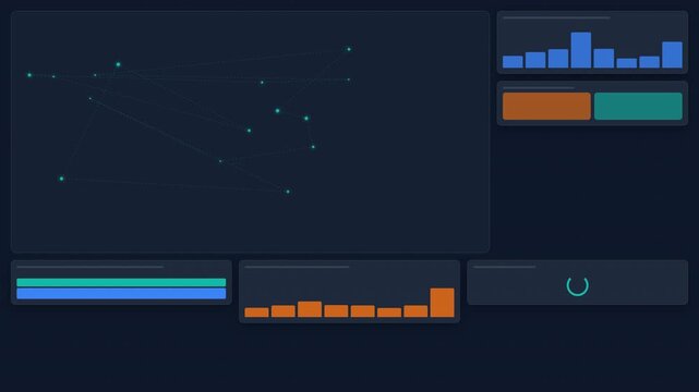 Dynamic Data Visualization Video Showcasing Analytics with Graphs and Charts in Motion Style