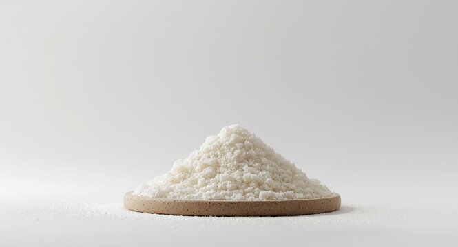 White backdrop displaying traditional salty Indian rice flour papadum
