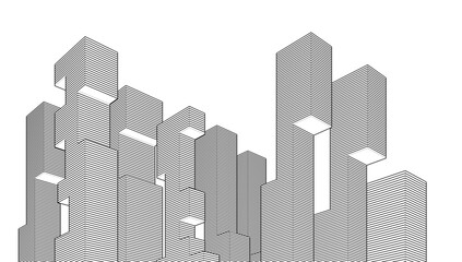  abstract modular architecture 3d rendering © Svjatoslav