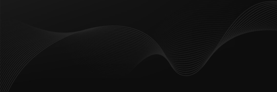 Black oblique straight line background. Masculine dark linear abstract wallpaper. Elegant luxury striped gradient texture. Grey diagonal lines backdrop for flyer, banner, poster, presentation. Vector